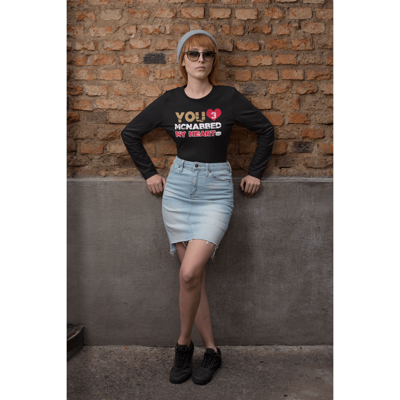 Long-sleeve "You McNabbed My Heart" Unisex Jersey Long Sleeve Shirt